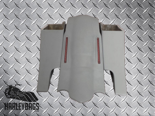 Harley "DOWN & OUT" Stretched Saddlebags & LED Fender Set - Touring Bagger 