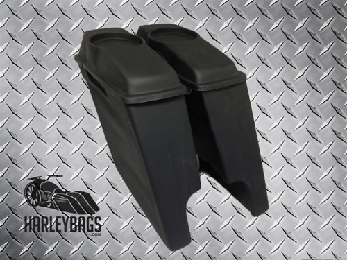 Harley 4" Extended Stretched Bagger Saddlebags w/6.5" Speaker Lids