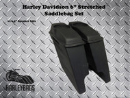 Harley 6" Extended Saddlebags w/6.5" Speaker Lids