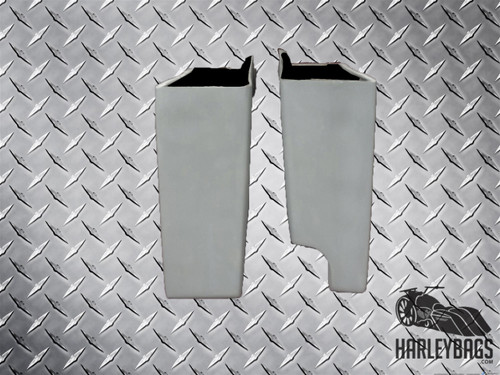 Harley 6" Stretched Extended Fiberglass Hard Saddle Bags 2-in-1 Right Cut Out