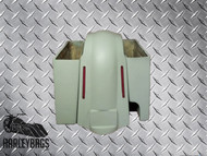 Harley 6" Stretched Hard Saddlebags & Fender - 2-in-1 Right Side Exhaust Cut Out 