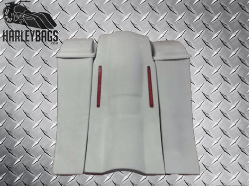 Harley 8" Custom Bagger Stretched Saddlebags & LED Fender - No Cut Outs