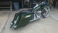 Custom Down & Out Bagger Kit on a Harley Davidson Road King