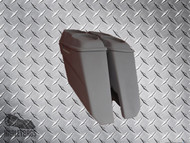 Harley Davidson 5" Stretched Saddlebags w/ Dual 6.5" Speaker Lids - No Cut Outs 