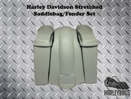 Harley Davidson 6" Extended Stretched Saddlebags Bags & Fender Softail Fatboy 