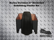 Harley Davidson 6" Stretched Saddlebags & Fender Set