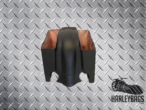 Harley Davidson 6" Stretched Saddlebags & Notched Fender Set - Dual Cut Outs 