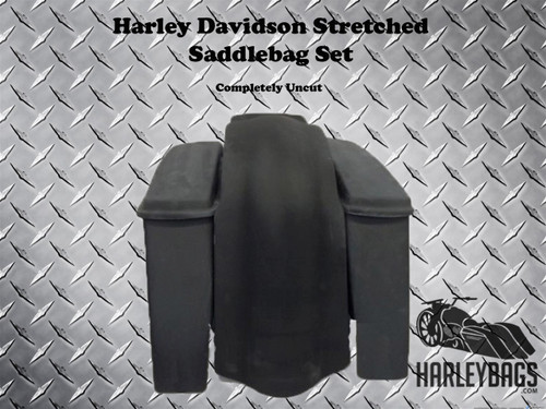 Harley Davidson Bagger Stretched Saddlebags & Rear Fender - No Cut Outs