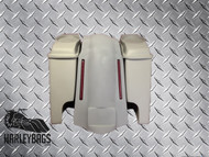 Harley Davidson Softail Stretched Saddlebags with LED Fender 6"x9" Speaker Lids 