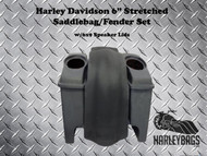 Harley Davidson Touring 6" Stretched Saddlebags & Fender 6"x9" Speaker Lids