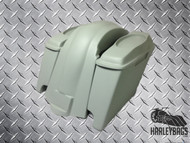 Harley FL Softail Lowered Stretched Saddlebags & Fender Set 6"x9" Speaker Lids 