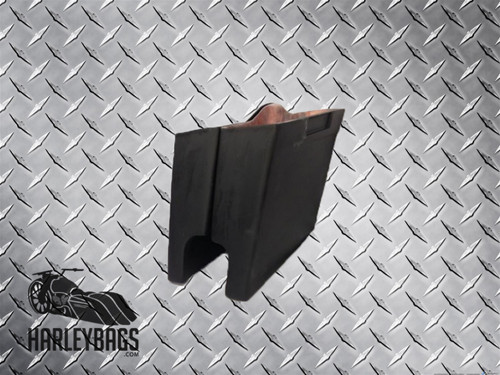 Harley Stretched Extended Fiberglass Hard Saddle Bags with Dual Exhaust Cut Outs 