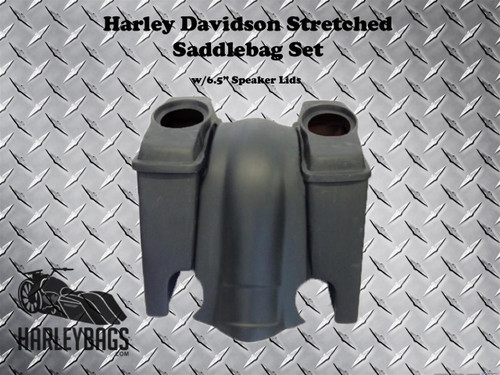 Harley Stretched Saddlebags & Fender w/6.5" Speaker Lids