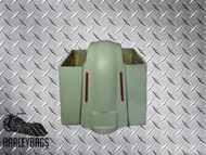 Harley Touring 6" Stretched Hard Saddlebags & Fender Cover - No Cut Outs, Uncut 