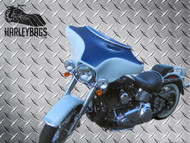 Headlight Batwing Fairing - Harley Touring Motorcycle (Inner & Outer) White Gel 