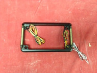 Motorcycle License Plate Bracket with LED Blinkers & Brake Light