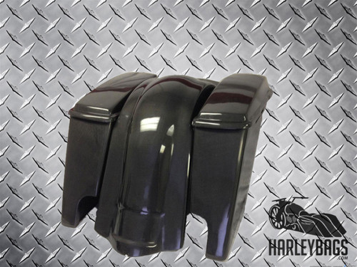Harley Davidson REAL Carbon Fiber 4" Stretched Saddlebags & Fender Set