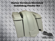 Softail Harley 4" Stretched 6x9 Speaker Saddlebags + Fender - Right Side