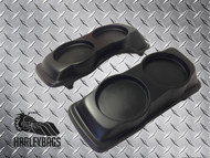 Harley Davidson Saddlebag Dual Double 6.5" Speaker Lids - Saddle Bag 