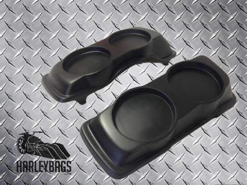Harley Davidson Saddlebag Dual Double 6.5" Speaker Lids - Saddle Bag 
