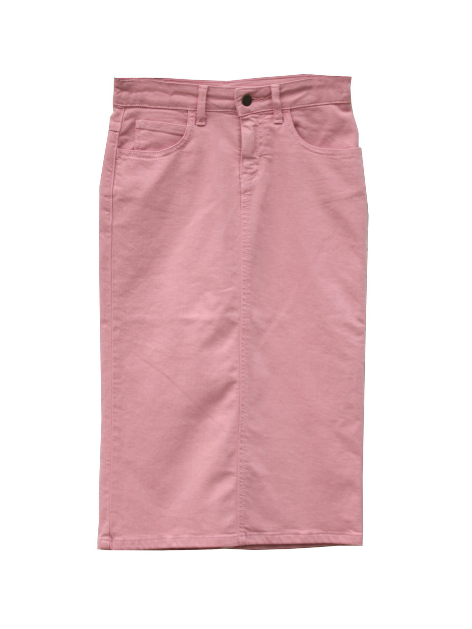 long colored denim skirts