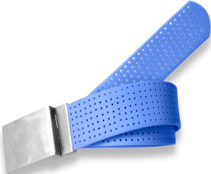 Plain Buckle- Royal Blue Perforated