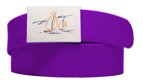 solid belt- purple
