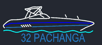 32 Pachanga Neon   Blue style