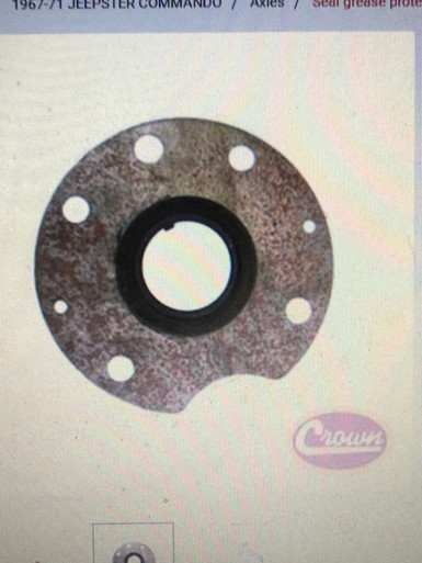 Seal grease protector (Dana 30).  Fits Dana 30 rear tapered axles.  Number 8 in the diagram