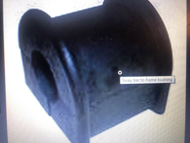 Sway bar bushing, 13/16" ID.