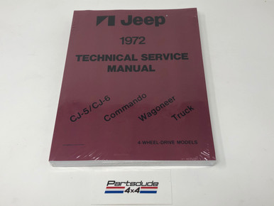Service manual, 1972 CJ 5/6, DJ5/6, Commando, Wagoneer and J-Truck