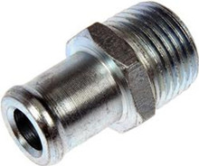 Heater hose fitting, 1/2" NPT x 5/8" barbed, straight