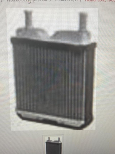 Heater core, 1965-71 Jeep CJ5/6