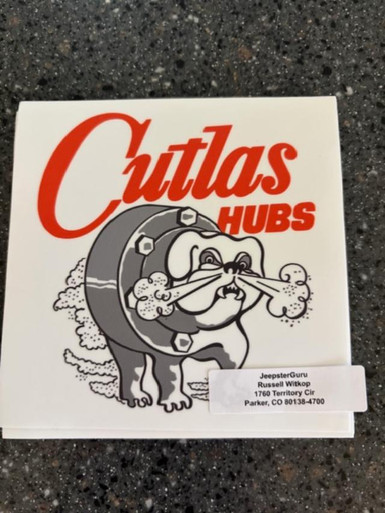 CUTLASS HUB STICKER