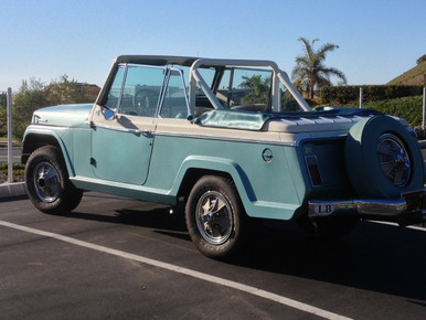 turquoise interior jeepster commando