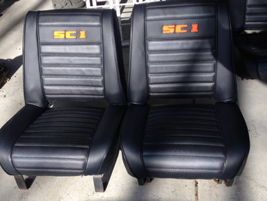 Embroidered seats set SC-1 or Commando 