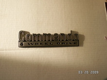 Jeep Commando Emblem