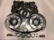 Disc brake conversion kit, deluxe Dana 25/27 closed knuckle