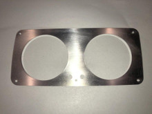 Dash plate, 2 hole with hardware