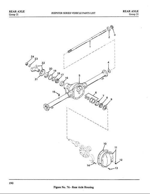 Axle shaft bearing cup/Dana 20 rear output housing inner - Jeepster Guru