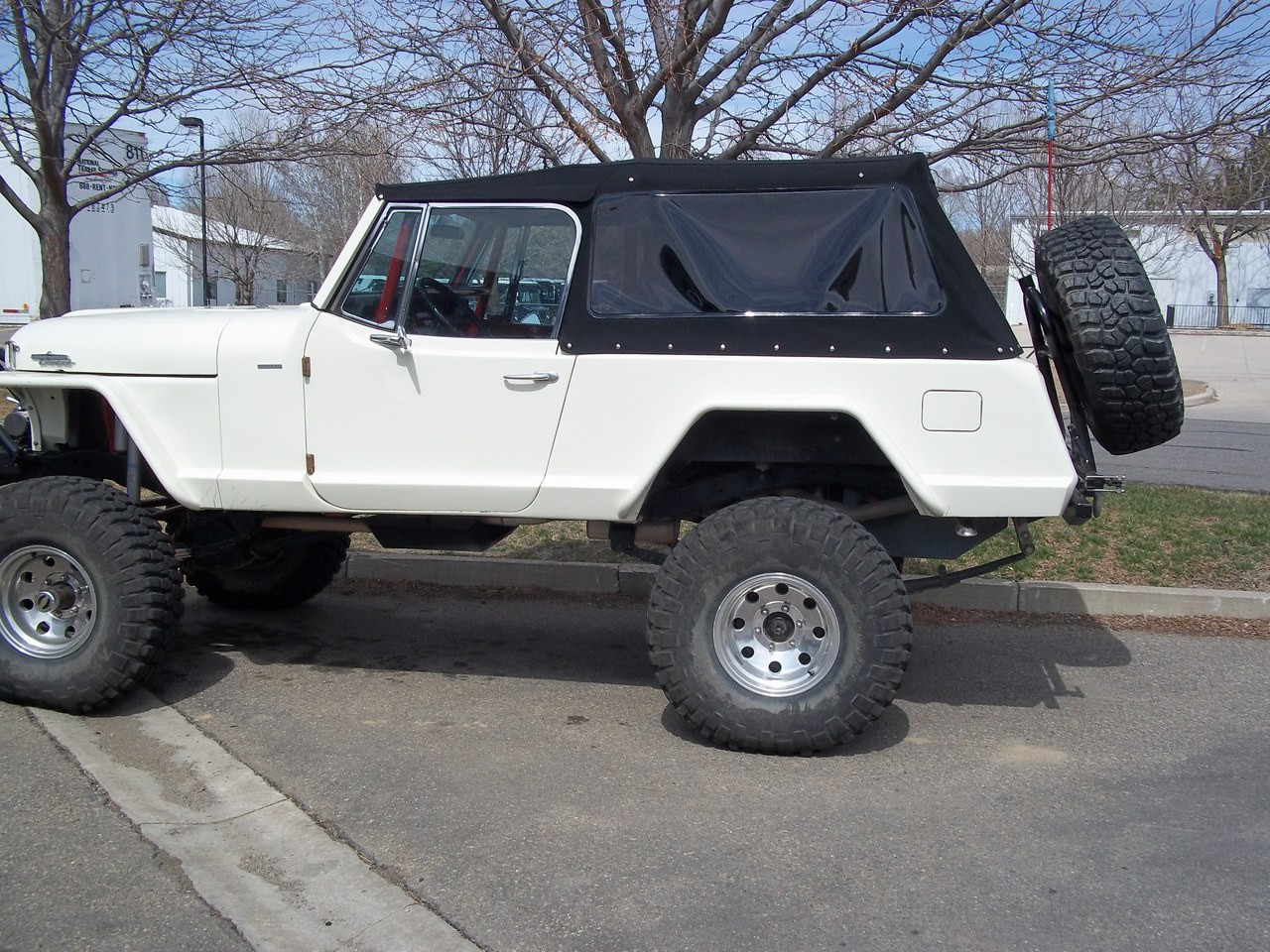 Soft Top Jeepster Full Top and Frame Black or White - Jeepster Guru