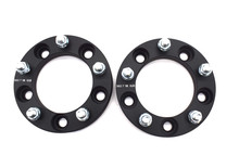 This 1.5" wheel spacer set will fit front or rear wheels with a 5 x 5.5 pattern. The 1.5" is the recommended wheel spacer for our disc brake kit or to widen the stance of your vehicle. Includes 2 spacers