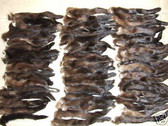 Lot of 85 brown Female Mink Tails,  7" -10"