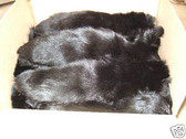 Lot of 50 Dyed Black Fox Fur  tails size 14''-17''