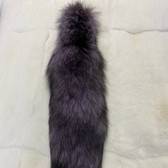 Dyed Ultra Violet Blue Frost Fox Tail 19''-22''