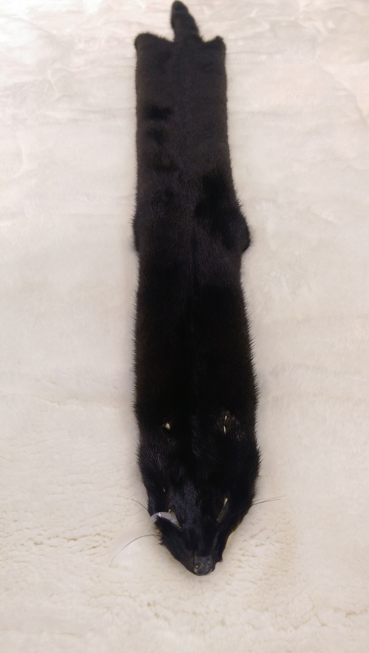 Black Mink Fur Skins - Male - FURTAILS