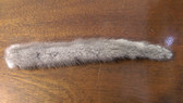 Silver Blue Mink Fur Tail - Natural