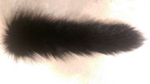 Dyed Black Raccoon Fur Tails 9''-11''