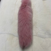 DYED BABY PINK BLUE FOX TAIL
