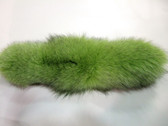 DYED LIME GREEN FOX TAIL